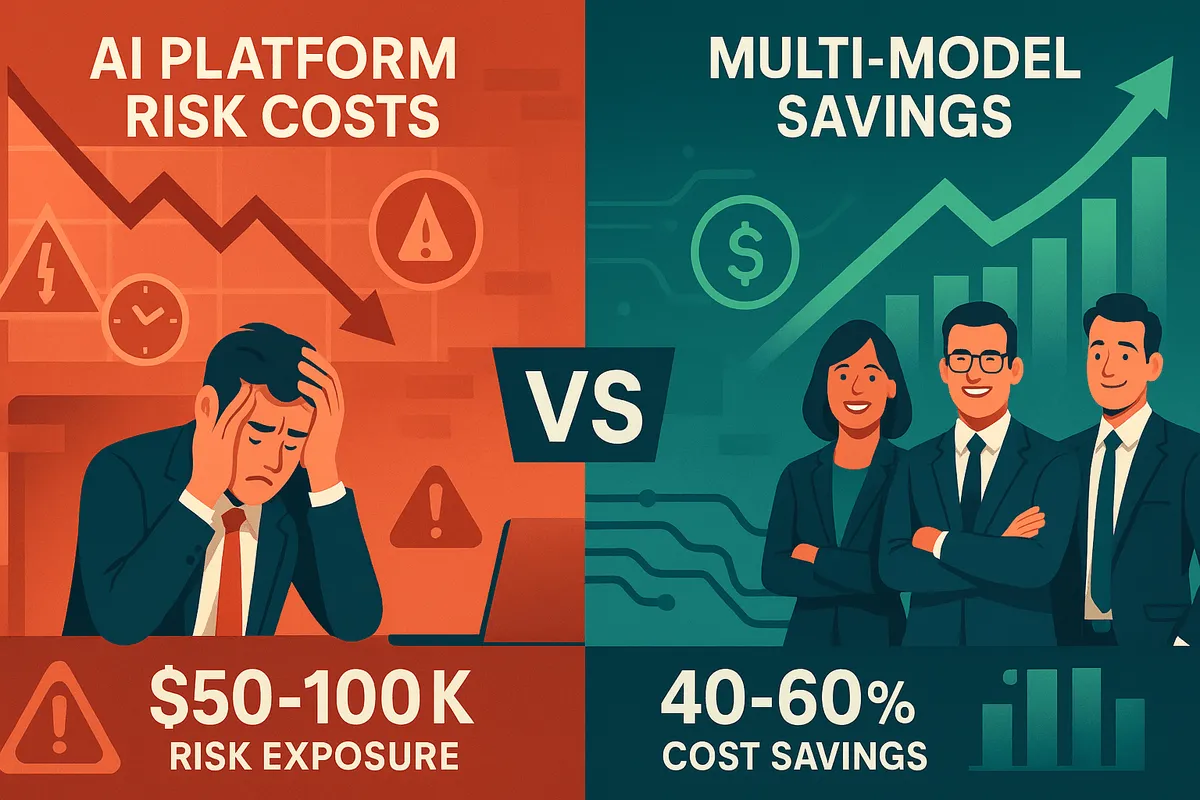 AI Platform Risk Costs vs Multi-Model Savings